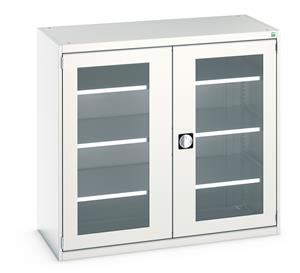 Bott Cubio Window Clear Door Cupboards Perspex Glazed Cupboard 1300W x 650mmD x 1200mm H